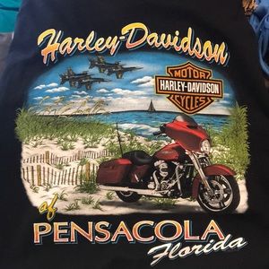 men’s L Harley Davidson T-shirt Pensacola Florida